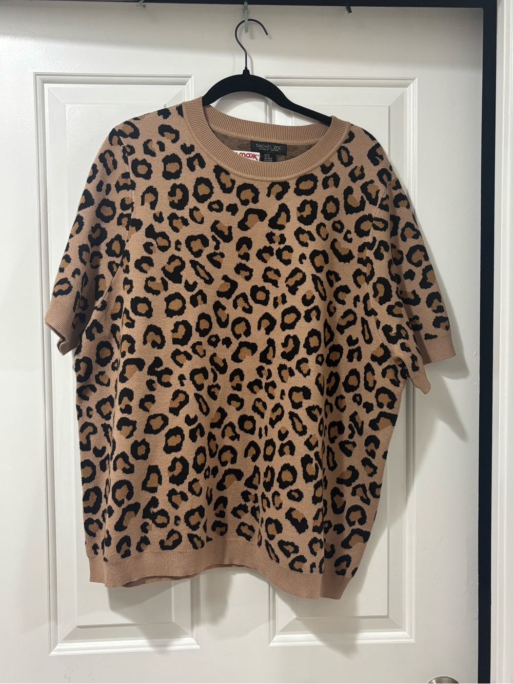 NWT Rachel Zoe leopard sweater fits 2x